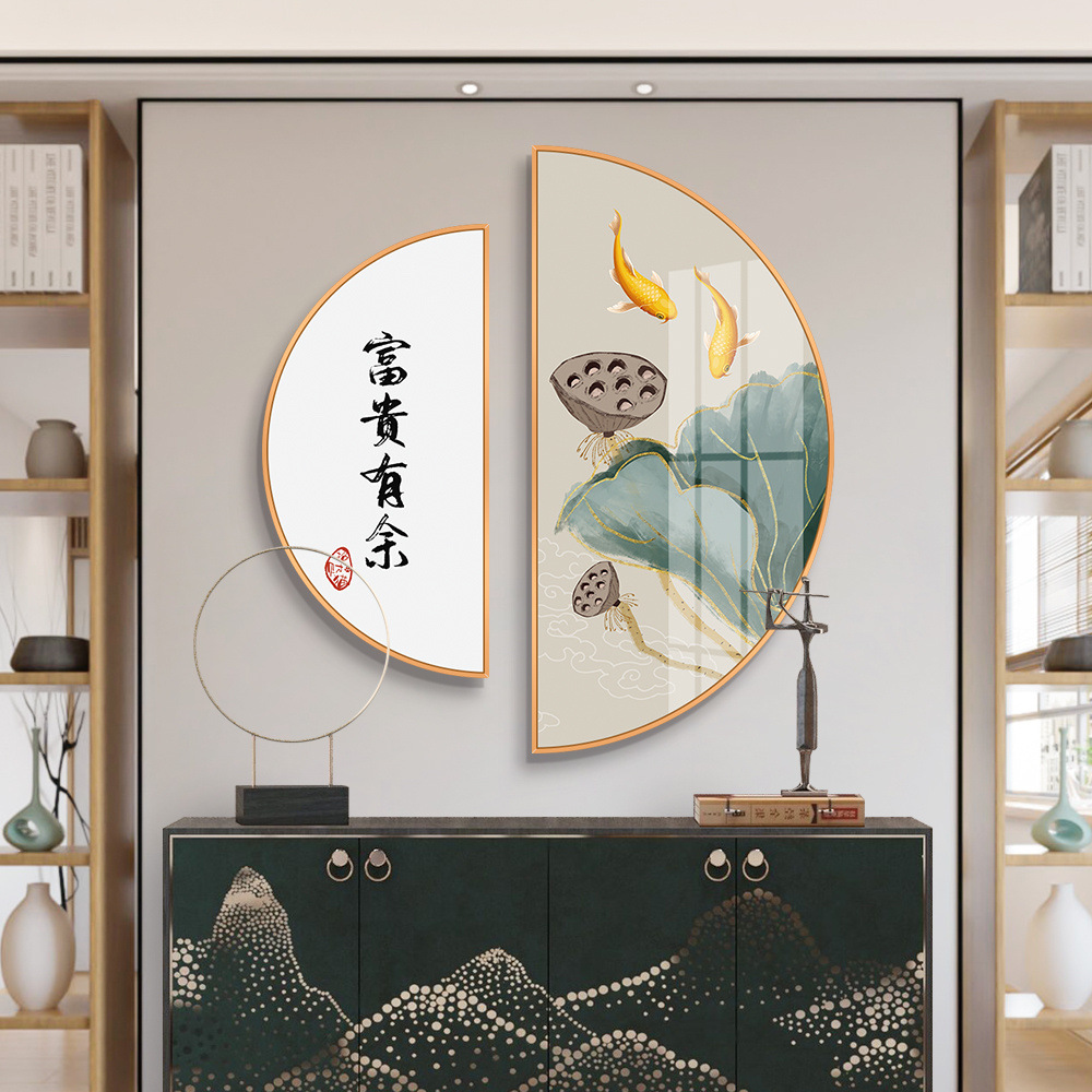 大富大贵装饰画沙发背景墙2021年新款挂在客厅墙上的简单印象视觉