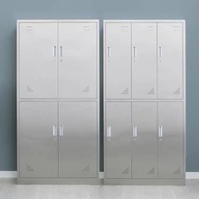 铝合金衣柜加厚不锈钢更衣柜浴室员工储物柜碗柜器械柜柜子