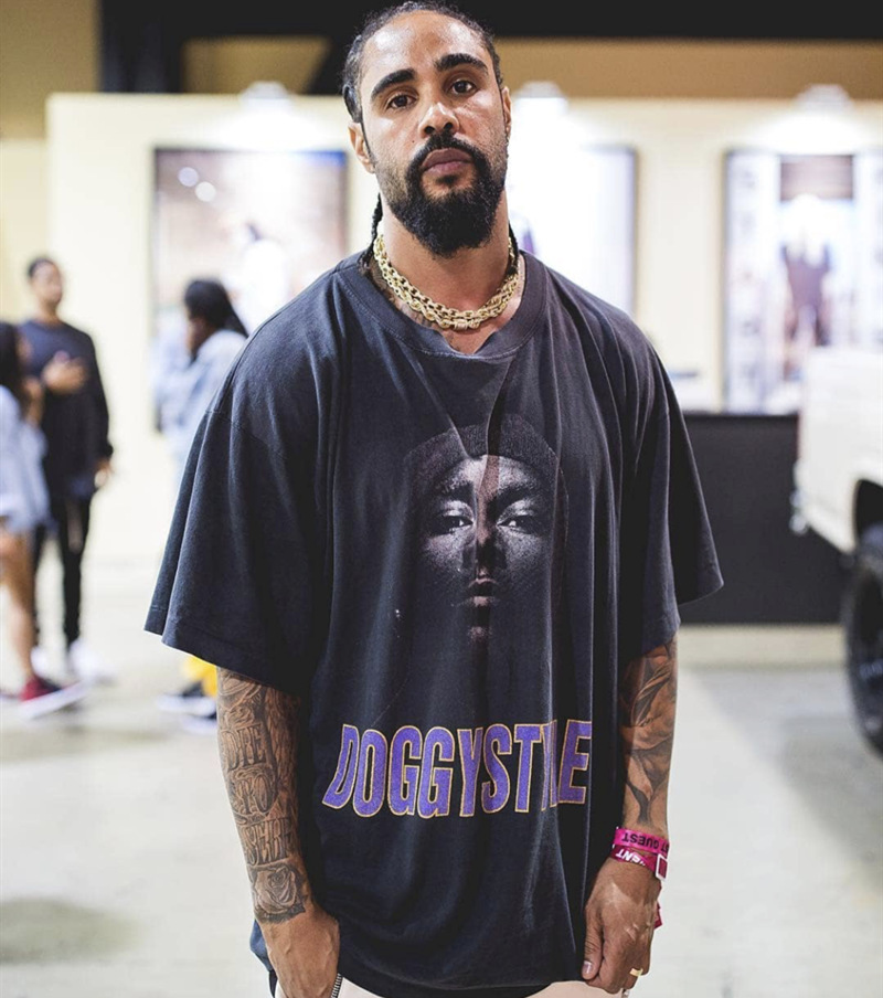 vintage jerry同款狗爷印花水洗做旧短袖t恤 高街潮牌休闲复古tee