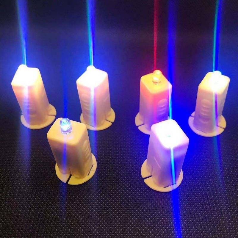 Chinese Lantern Lamp Wick Diy Handmade Luminous Colorful Yellow Light Electronic Material Package Led Electronic Lantern Portable Rod