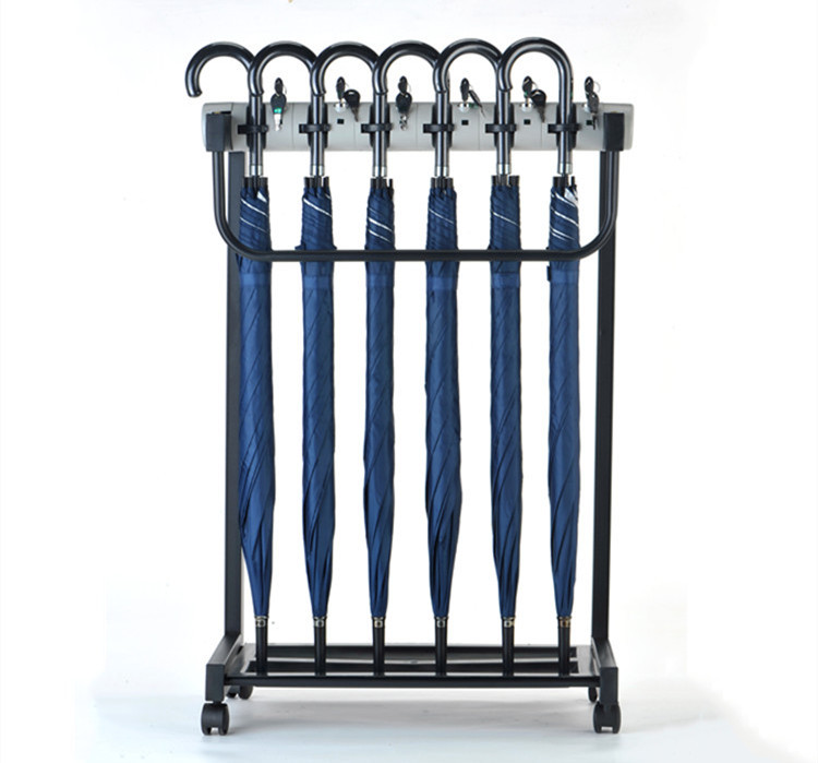 12头带锁雨伞架18 24 36头折叠伞收纳架广告伞架酒店银行商场大堂