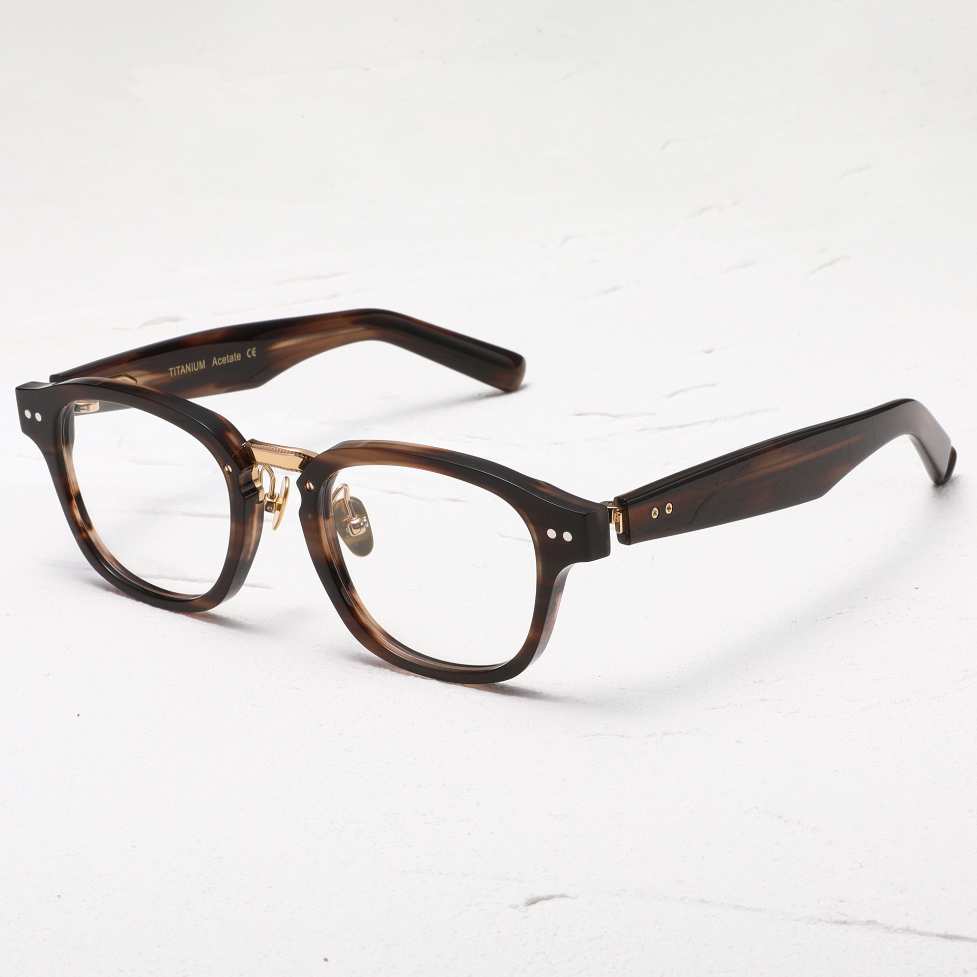 热卖新款999.9同款M151反弹弓眼镜框不夹脸板材眼镜架纯钛眼镜框