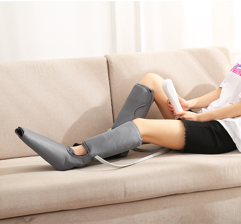 家用电动腿部按摩器大小全腿气压按摩仪气囊揉捏加热敷瘦美腿跨境