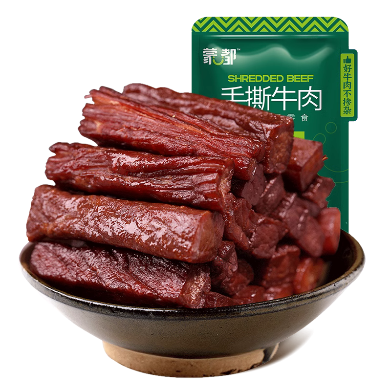 【49元任选3件】蒙都手撕牛肉干内蒙古风干牛肉干草原蒙都旗舰店