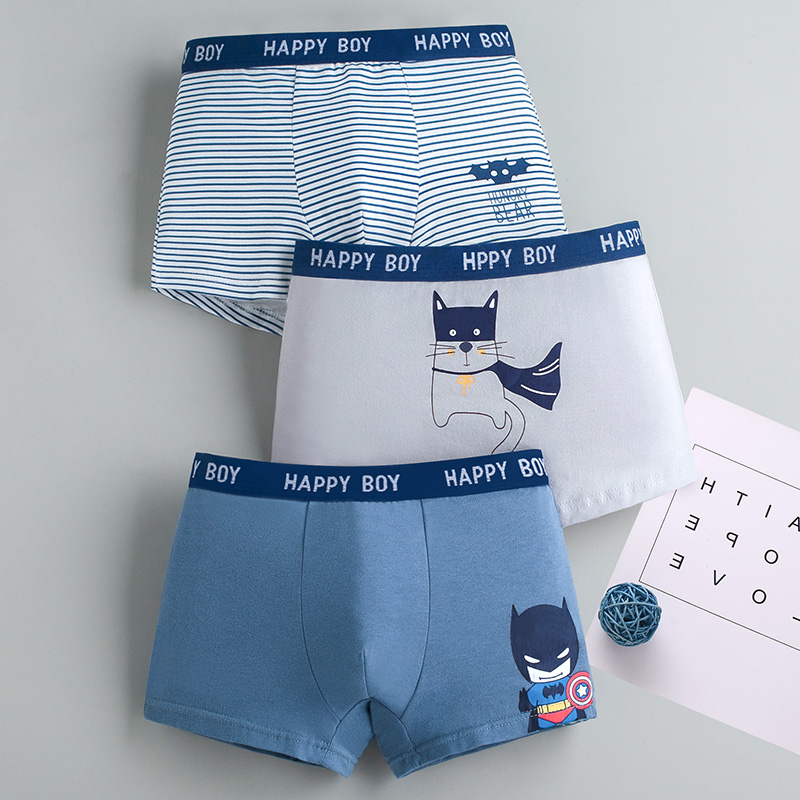 儿童内裤男棉大童男孩四角短裤中童短裤10男童平角裤15岁12-阿里巴巴