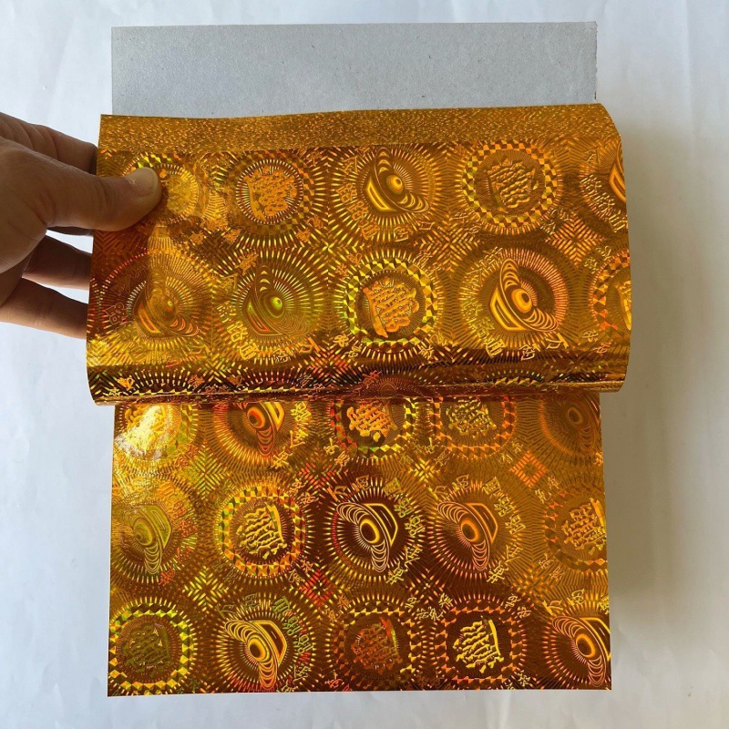 镭射纸七彩元宝批发27*36五彩20*27正方形厂家批发速卖通跨境代发