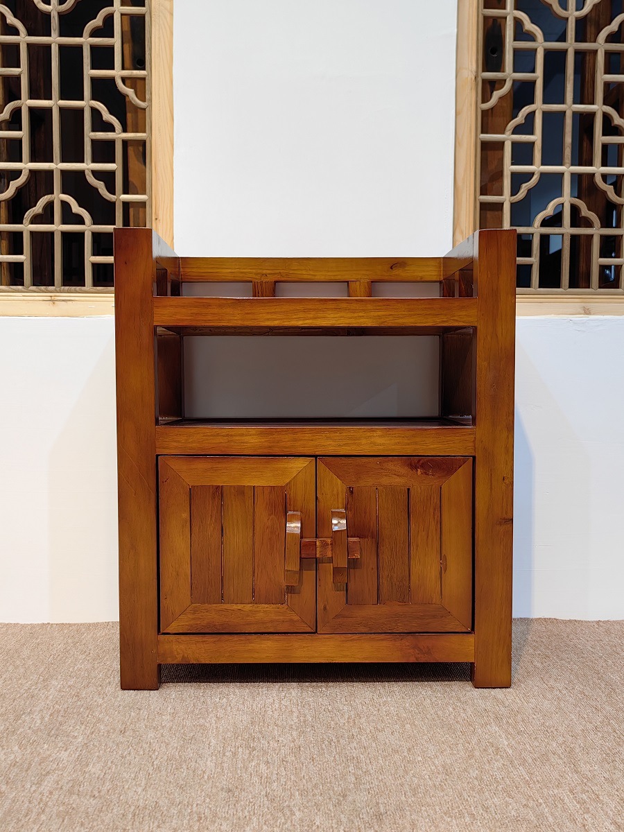 老船木柜子茶边柜实木茶水柜茶桌椅收纳餐边柜简约地柜办公室家具