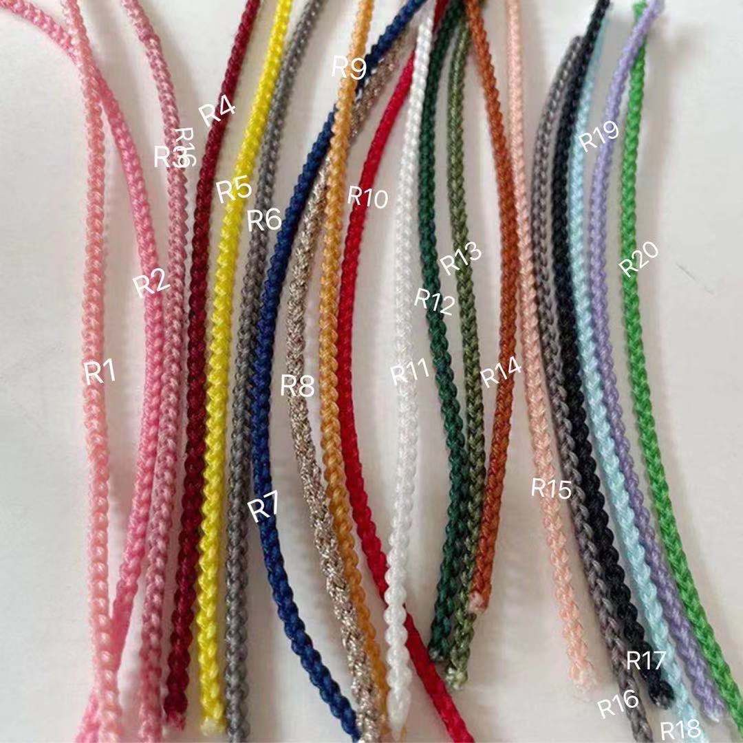 diy 不锈钢空心管配件加2mm编织线手镯可以自由调节尺寸情侣手链