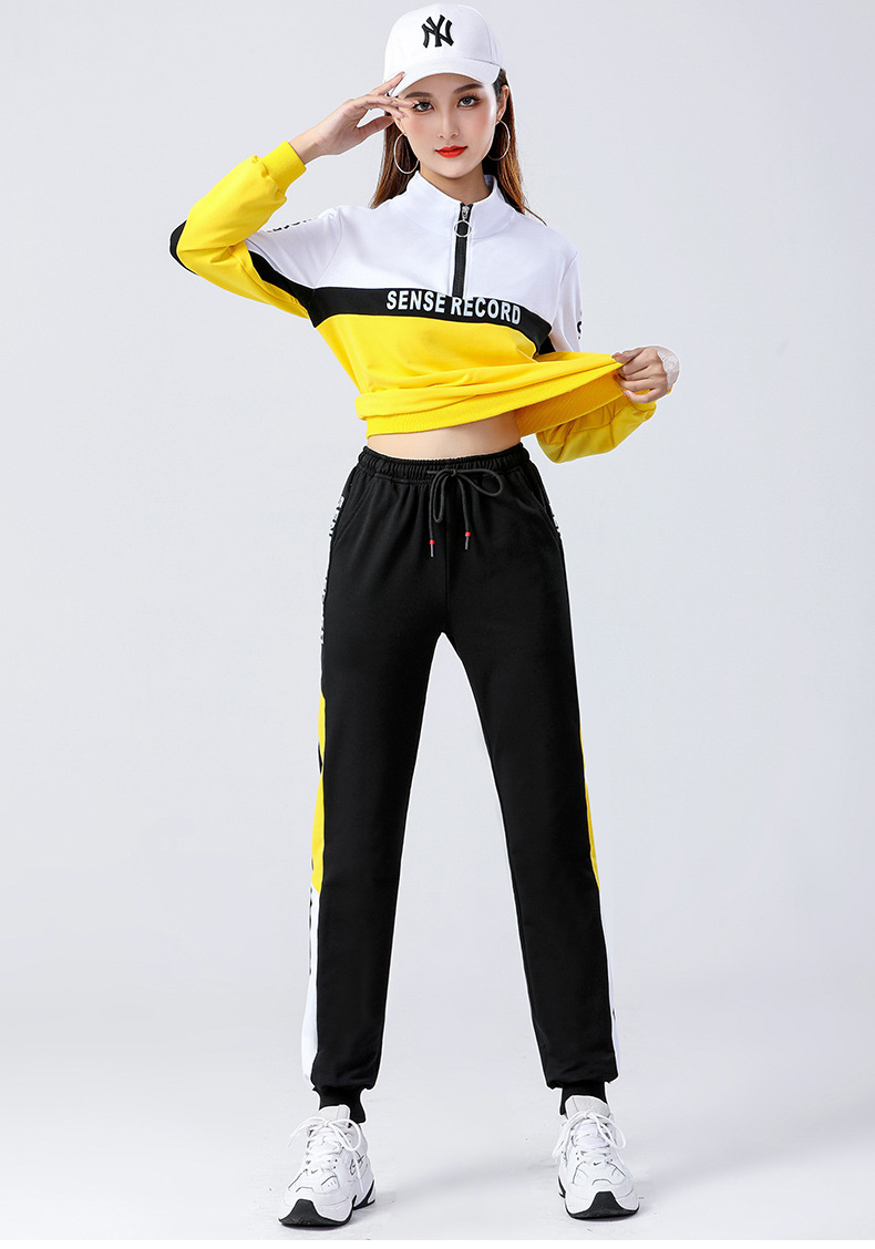 广场舞运动套装女秋冬新款宽松舞蹈服时尚健身操曳步舞服装表演服