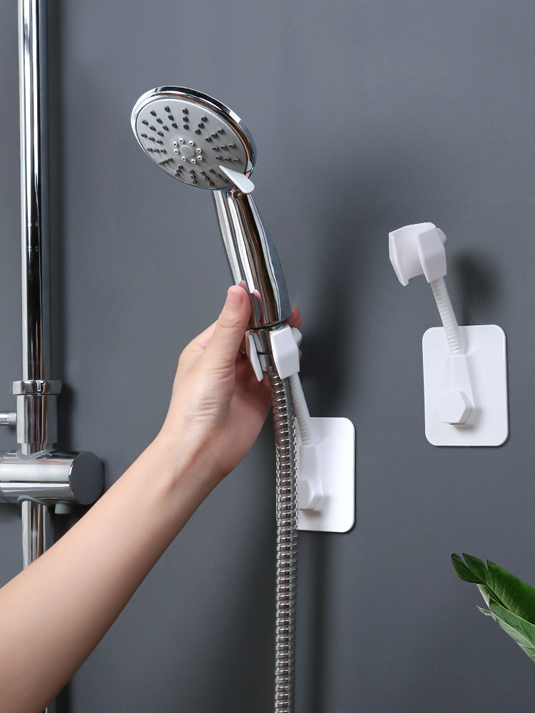 免打孔花洒支架淋浴头固定座挂可调节浴室器配件万向淋雨喷头底座