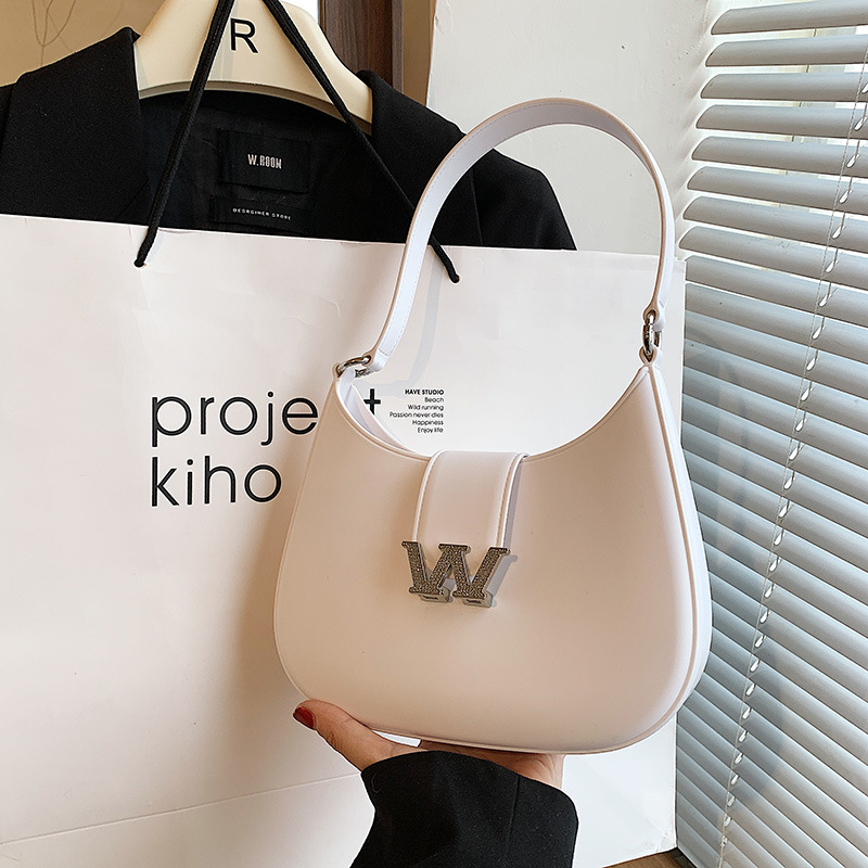 腋下包春夏气质时尚月亮包钻简约休闲手提女包链条单肩斜挎包百搭