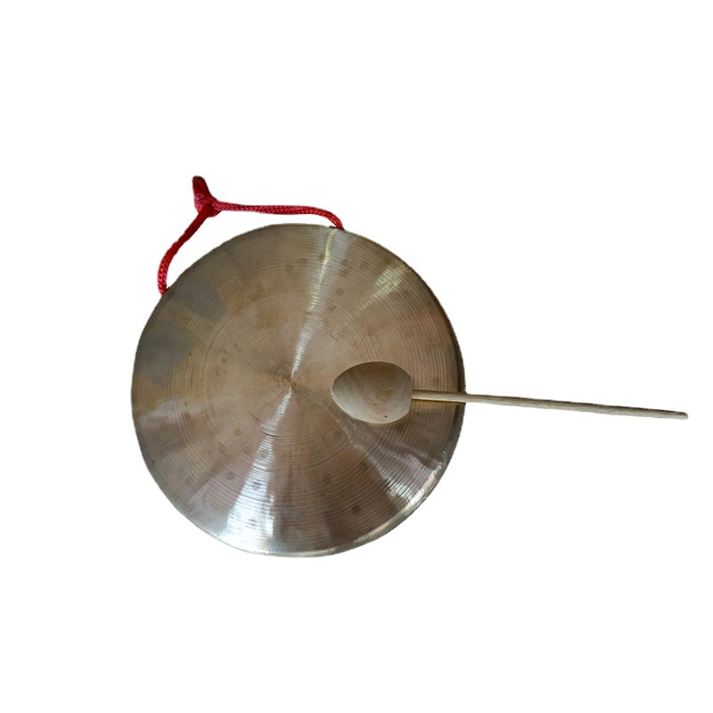 神韵知音铜锣小才锣直径约16cm小马锣10cm小油锣小堂锣三句半道具