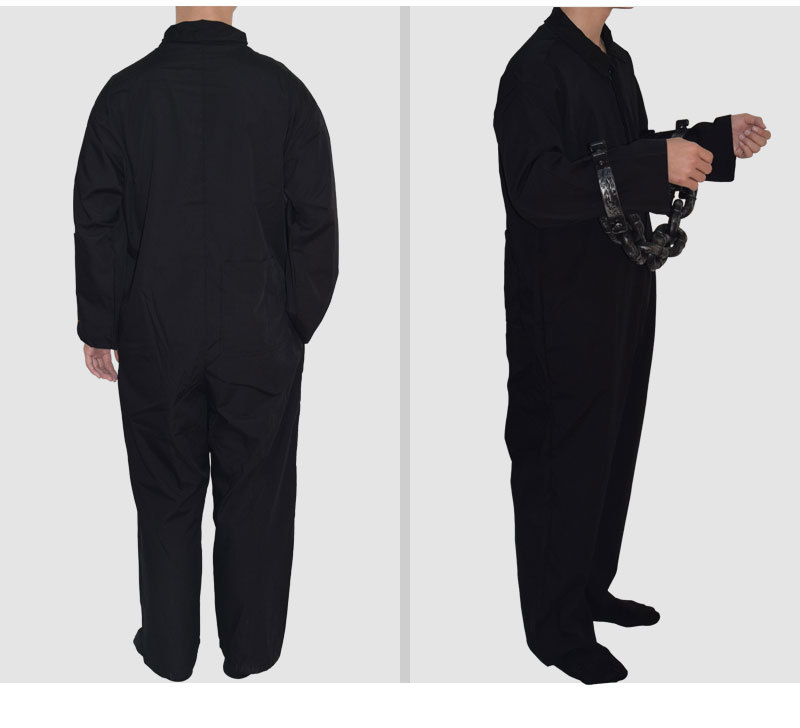万圣节囚犯cos成人舞台表演衣服罪犯角色扮演服装囚服