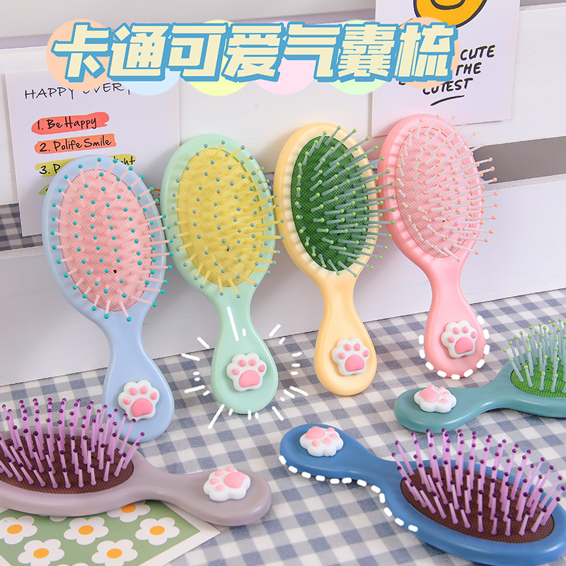 Cute Claw Air Cushion Comb Cartoon Mini Airbag Comb Portable Home Student Dormitory Small Comb Head Massage Comb