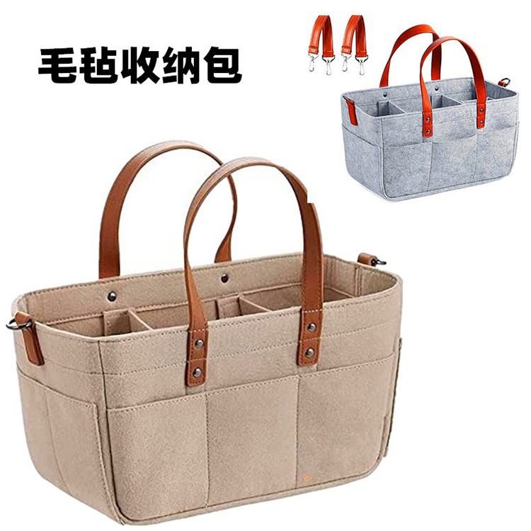 Manufacturer Delivery Supported Felt Baby Diapers Storage Bag Baby Products Felt Collector Basket Portable Felt Storage