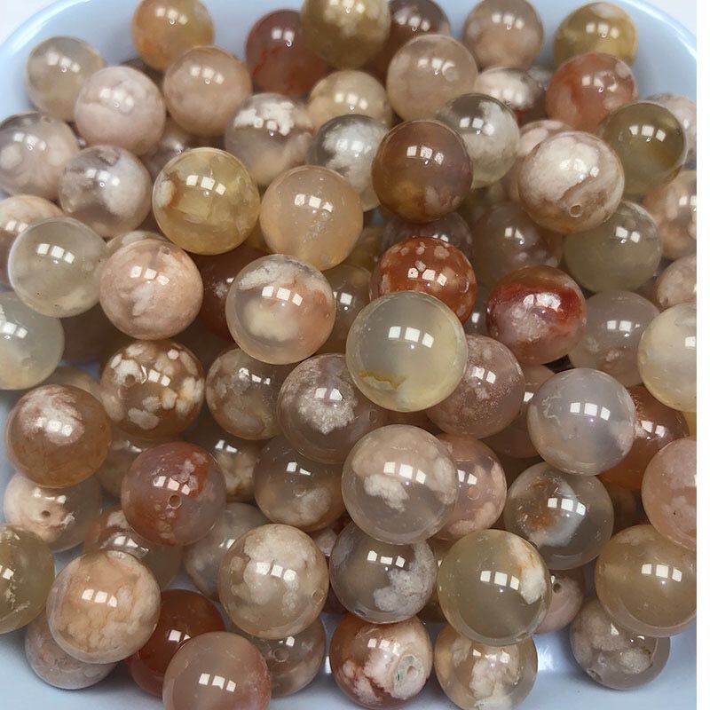 手链珠子玛瑙散珠盐源玛瑙水晶配珠多宝编制代销代发代货速卖通热