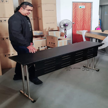 厂家专业生产不锈钢IBM桌折叠会议桌挡板长方形桌