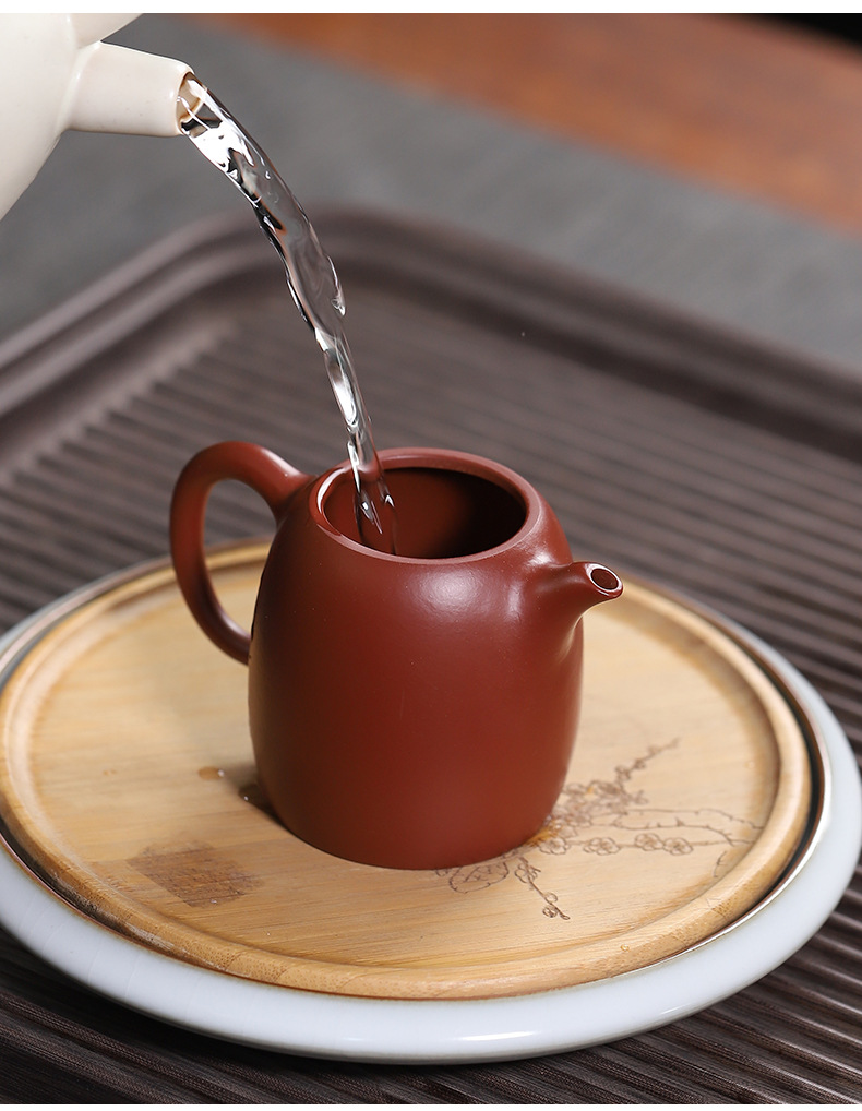 现货一件代发宜兴茶具徐玉凤大红袍秦权180ml功夫茶壶批发紫砂壶