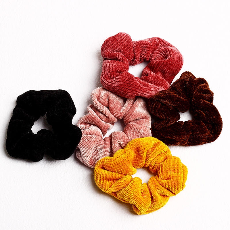 毛线编织大肠发圈女简约扎头发皮筋复古头花头绳发绳wd-3638-142