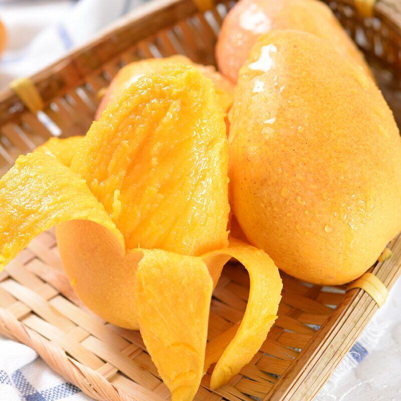 小台芒海南芒果农新鲜应季水果整箱3/5/10斤装批发台农芒果贵妃