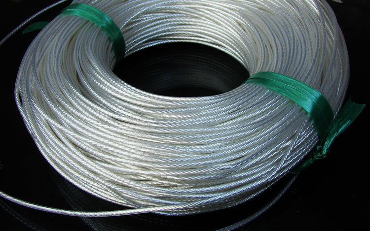 特氟龙 透明耐高温镀银单支信号电源机内线 线芯0.75mm 特富龙