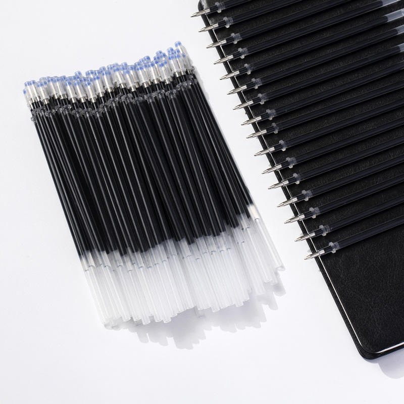 厂家直销中性笔芯碳素笔芯办公文具针管0.5mm子弹头黑色笔芯定制