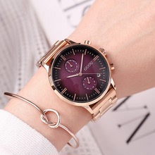 香港aba古欧GUOU新款时尚女士中性手表潮流潮流日历不锈钢表手表