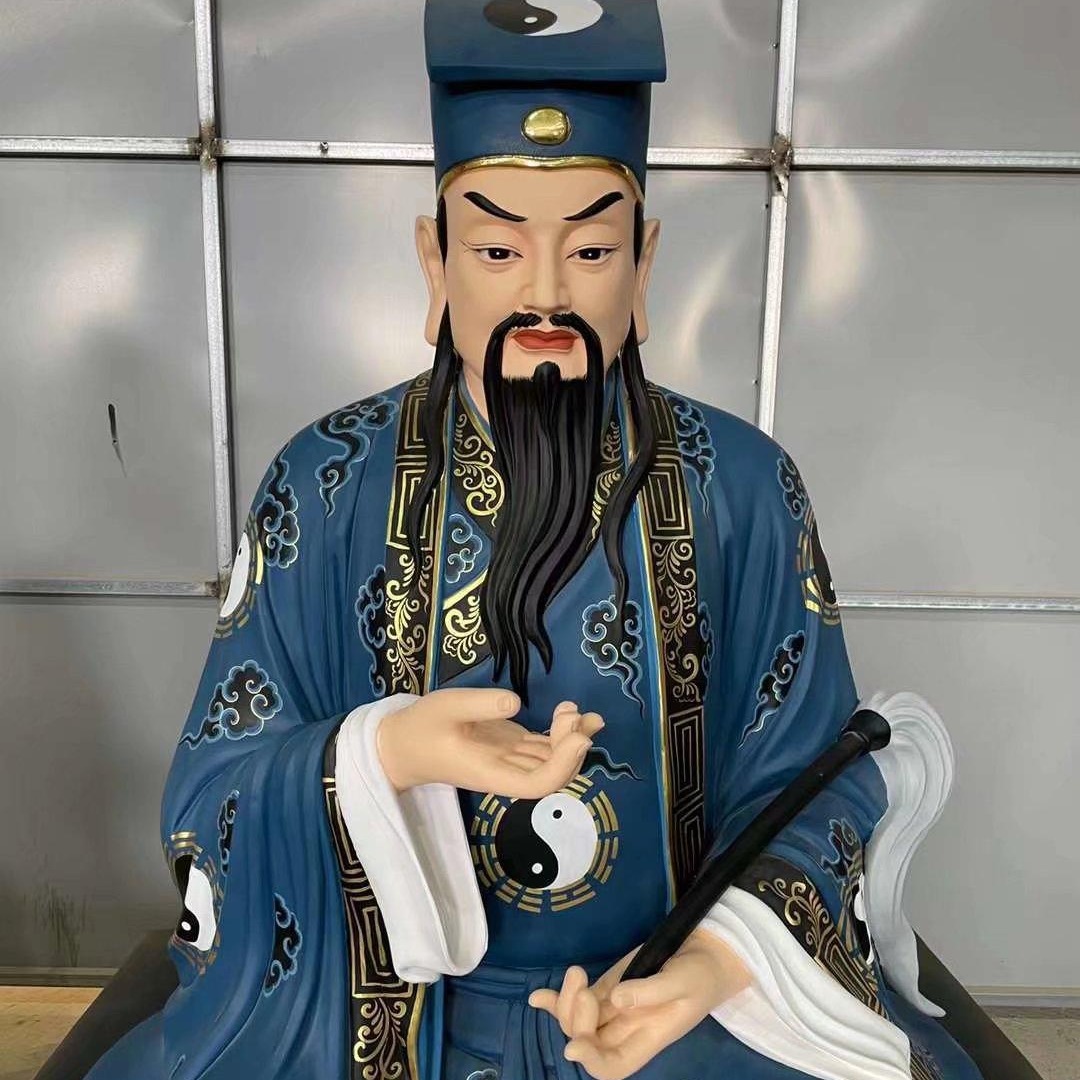 6米吕洞宾神像仙家雕塑八仙过海神像 玻璃钢佛像工艺品