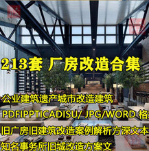 老旧厂房改造仓库工业区建筑规划设计方案文本SU模型旧城改造案例