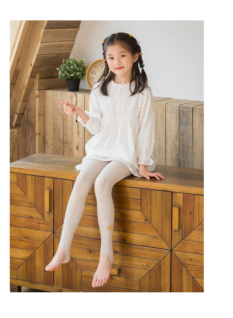 儿童连裤袜春夏款精梳棉徽章女童打底裤踩脚抗起球韩版宝宝袜子潮