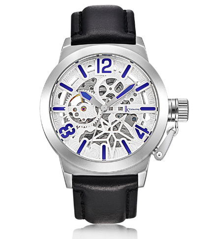 ik阿帕奇镂空机械表潮流军工虫洞全自动男士colouring特种兵手表