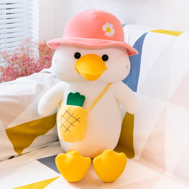 Cross-Border Cute School Duck Doll Plush Toys Prize Claw Doll Doll Activity Gift Wholesale Pillow for Girl