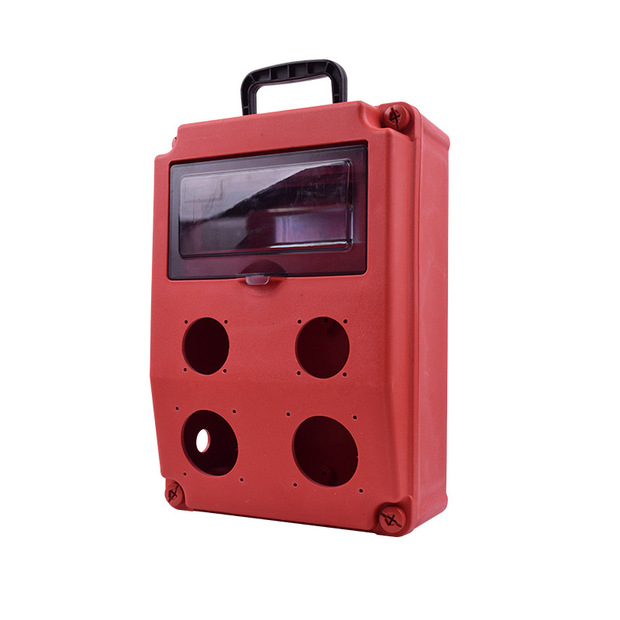 手提式工地临时三级配电箱防摔塑料便捷式移动插座强电箱明装空箱