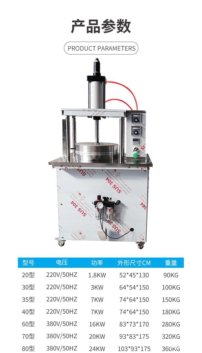 全自动烙饼机压饼机商用卷饼机小型烤鸭饼机春饼手抓饼卷饼机家用