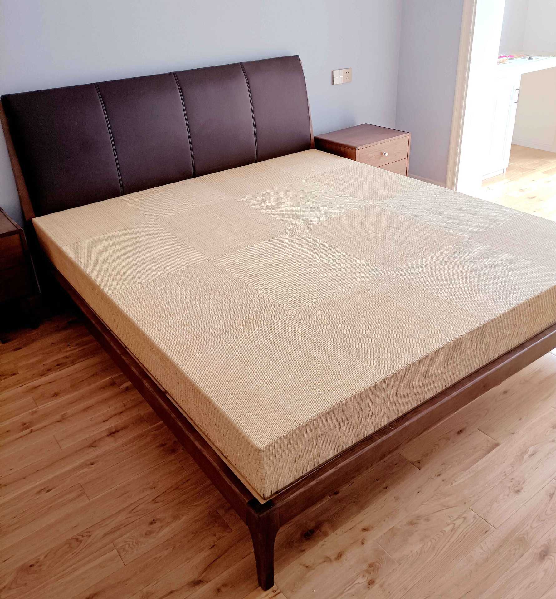 加硬棕藤床垫硬床垫木禾棕绷床垫山棕粽绷榉木棕棚硬床垫腾编床垫