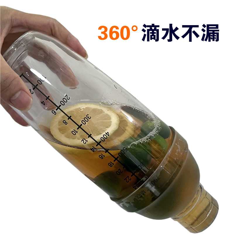 New PC Shaker Thickened Cocktail Shaker Transparent Shaker Cup Cocktail Milk Tea Shop Hand Pot Plastic Shaker