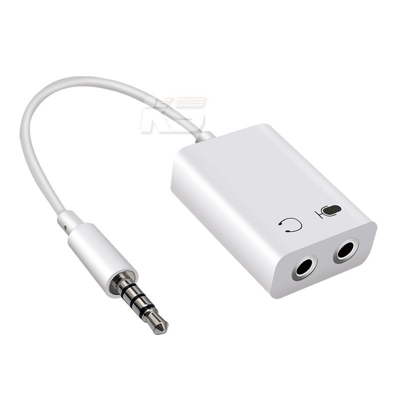 直播声卡转换器 一拖二麦克风音频转换器 手机电脑录音k歌转换器