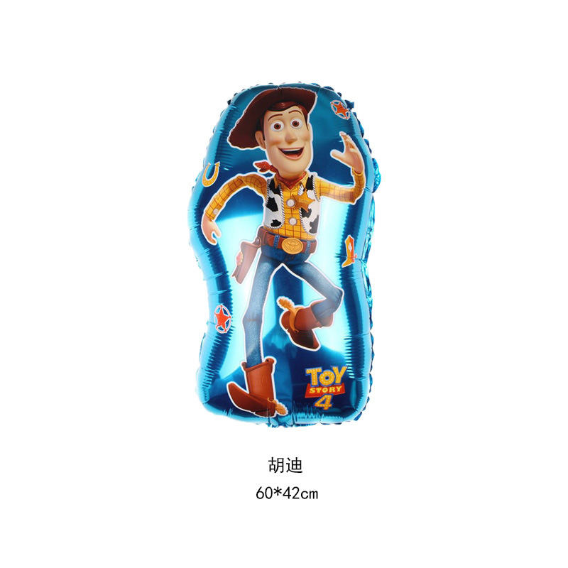 Toy Story Children Cartoon Hoody Sheriff Birthday Party Decoration Basguang Year Aluminum Film Balloon Arrangement Articles