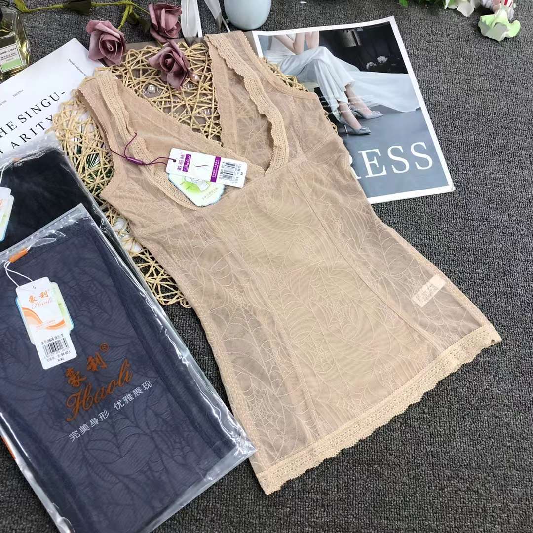 新款蕾丝美体塑身内衣背心性感女士内衣打底防走光-阿里巴巴