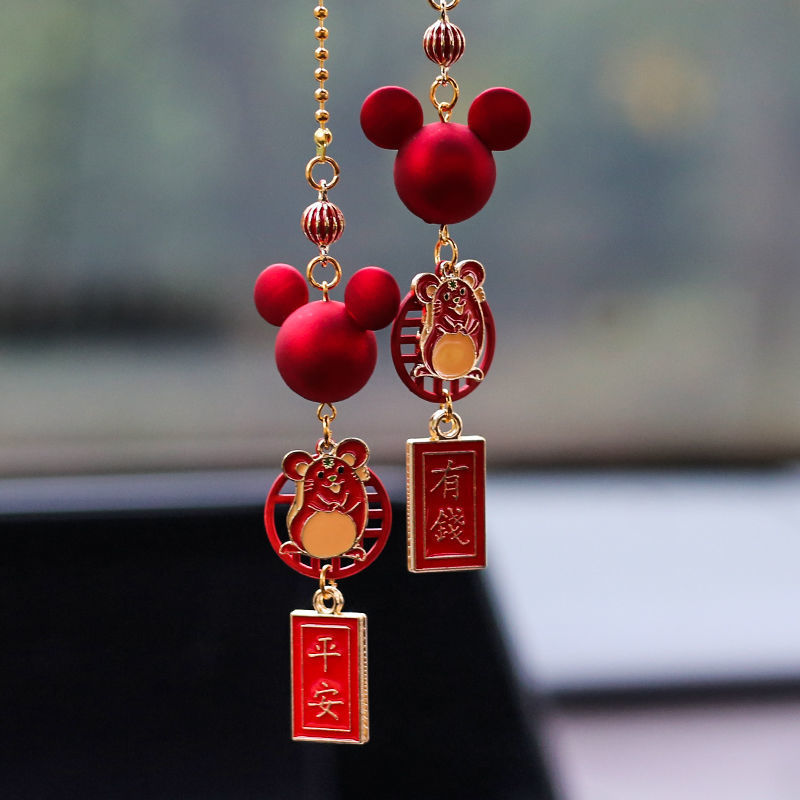 汽车挂件车内吊饰品车挂件新款平安福车里挂件金属女神网红平安符