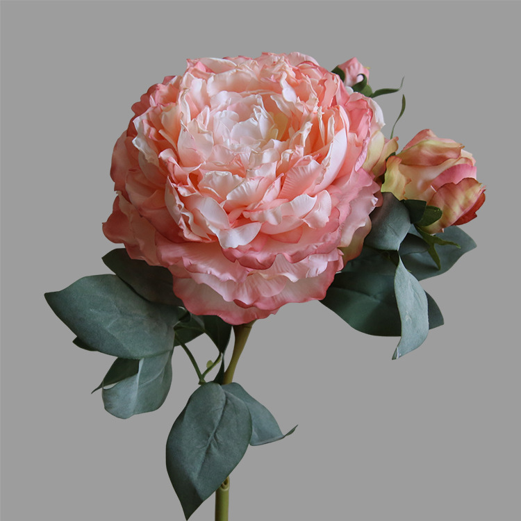 Big Peony Artificial Flower European Retro Romantic Living Room and Dining Table Decoration Decoration Fake Flower Photography Props Fake Flower
