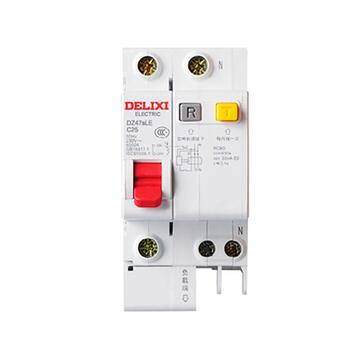 德力西电气 微型漏电断路器 dz47sle 1p n(n极直通) c 25a-阿里巴巴