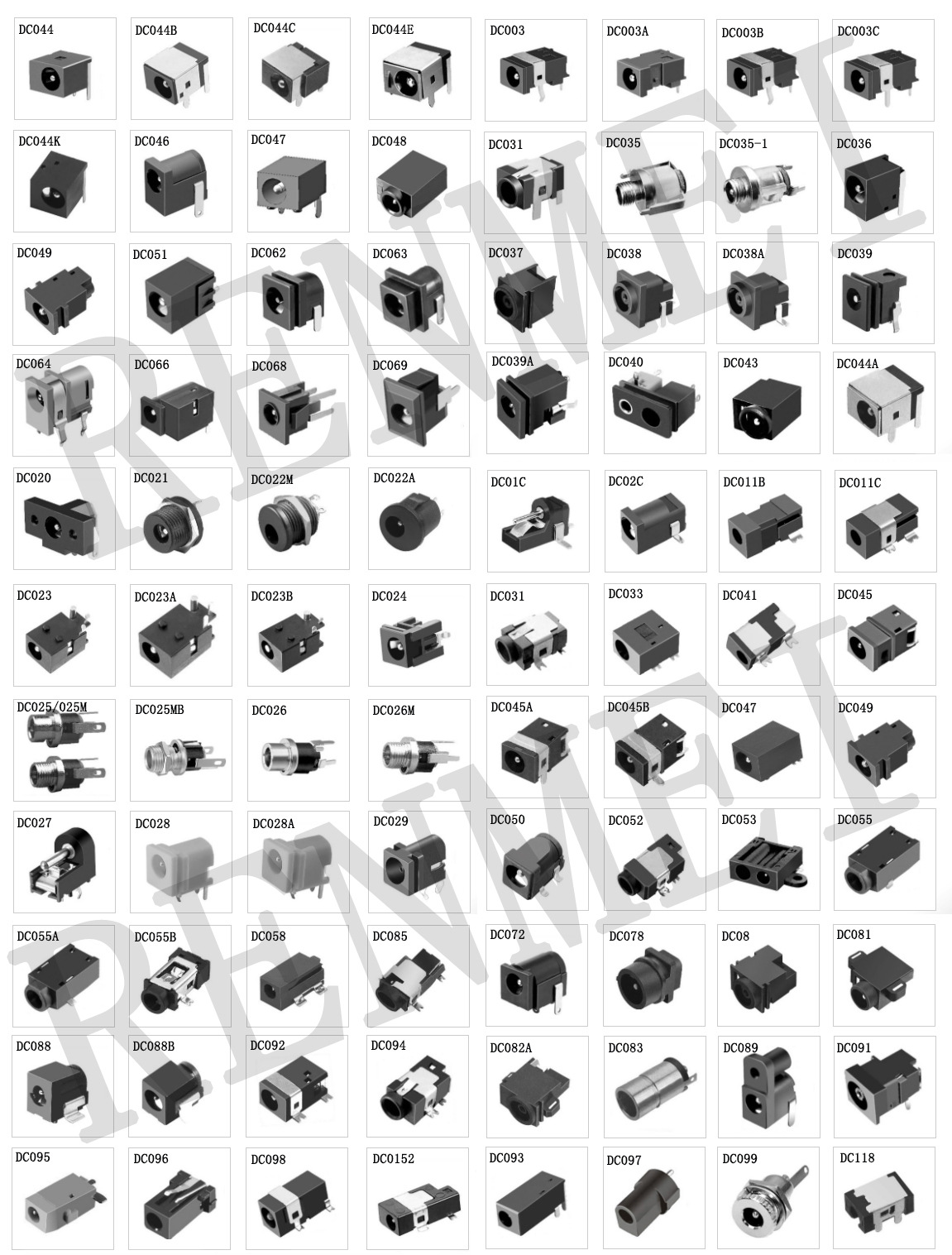 防水dc电源插座dc022b3.5*1.3加长螺纹充电母座5521立式5525