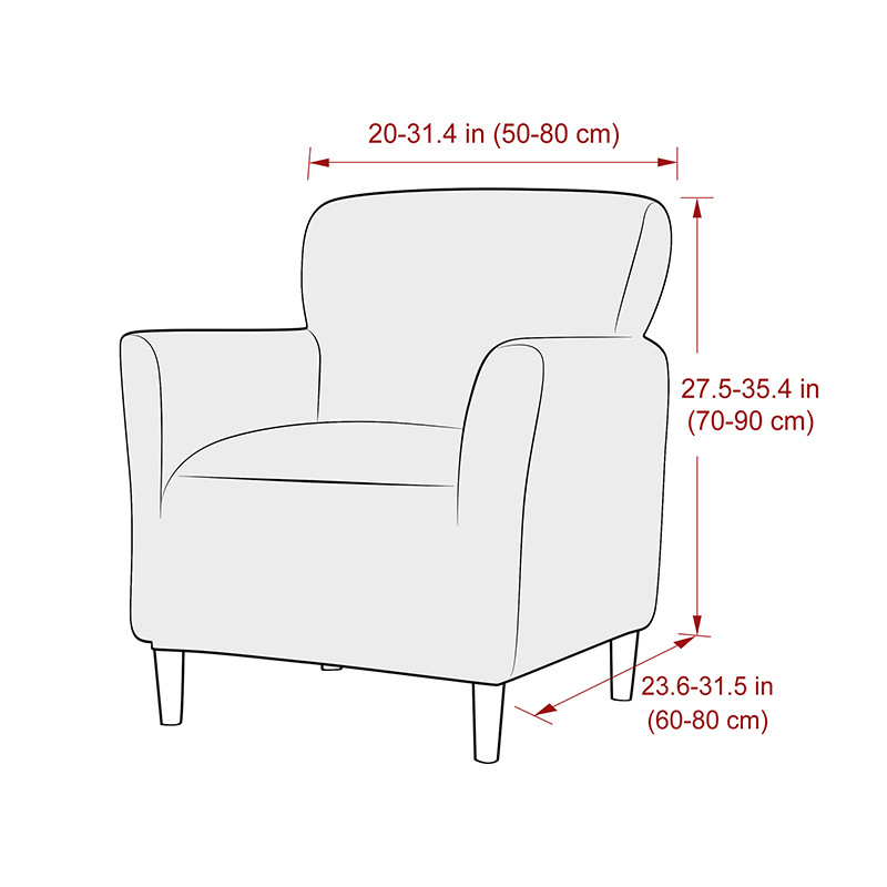 Elastic Waterproof Milk Silk Small Single Armrest Sofa Cover