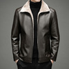 2022 winter men's wear coat wholesale Fur one Large lapel Men's PU leather clothing Middle-aged and young man leather jacket 2022 winter men's wear coat wholesale Fur one Large lapel Men's PU leather clothing Middle-aged and young man leather jacket