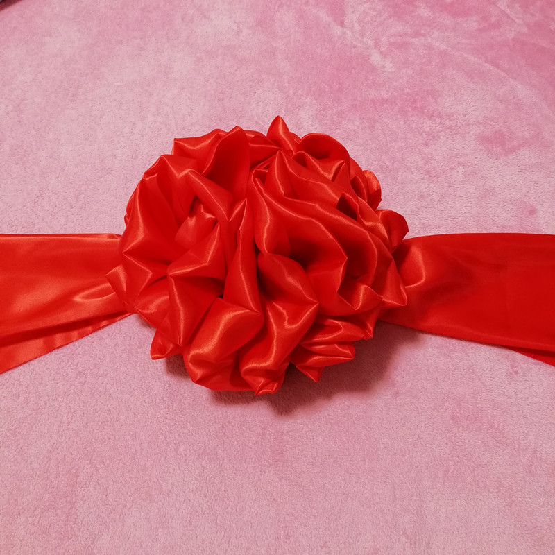 大红布红绸子开业剪彩大红花揭牌红布婚庆红布舞蹈扭秧歌扎花红布