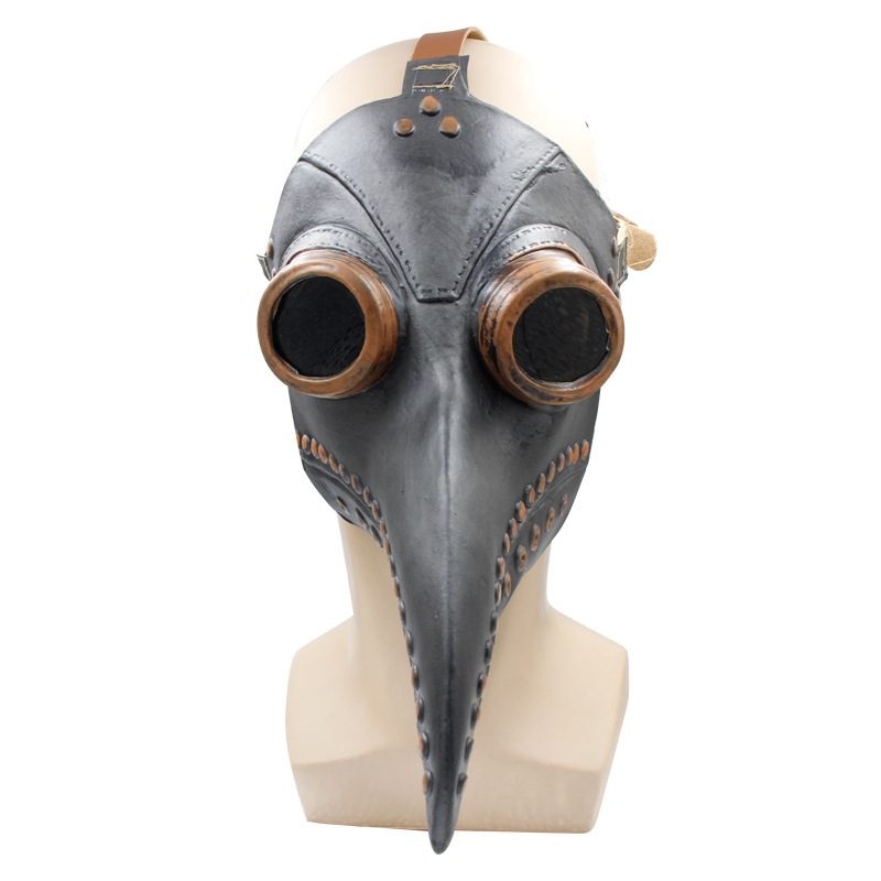 现货瘟疫医生鸟嘴面具朋克口罩面罩万圣节蒸汽朋克面具乌鸦嘴