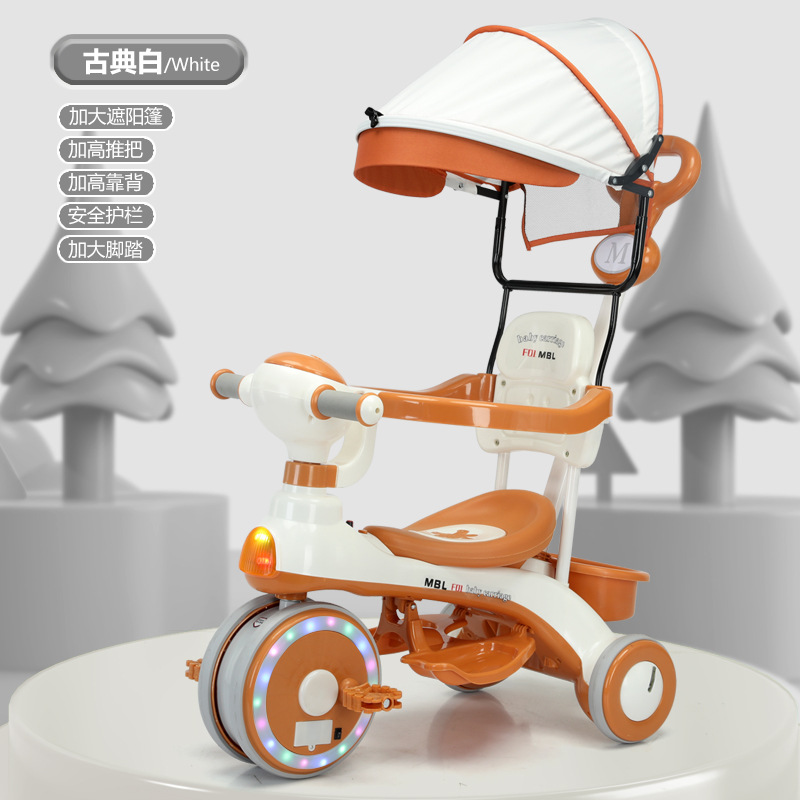 children‘s tricycle 1-6 years old children‘s pedal car baby stroller scooter baby walking car music light stroller