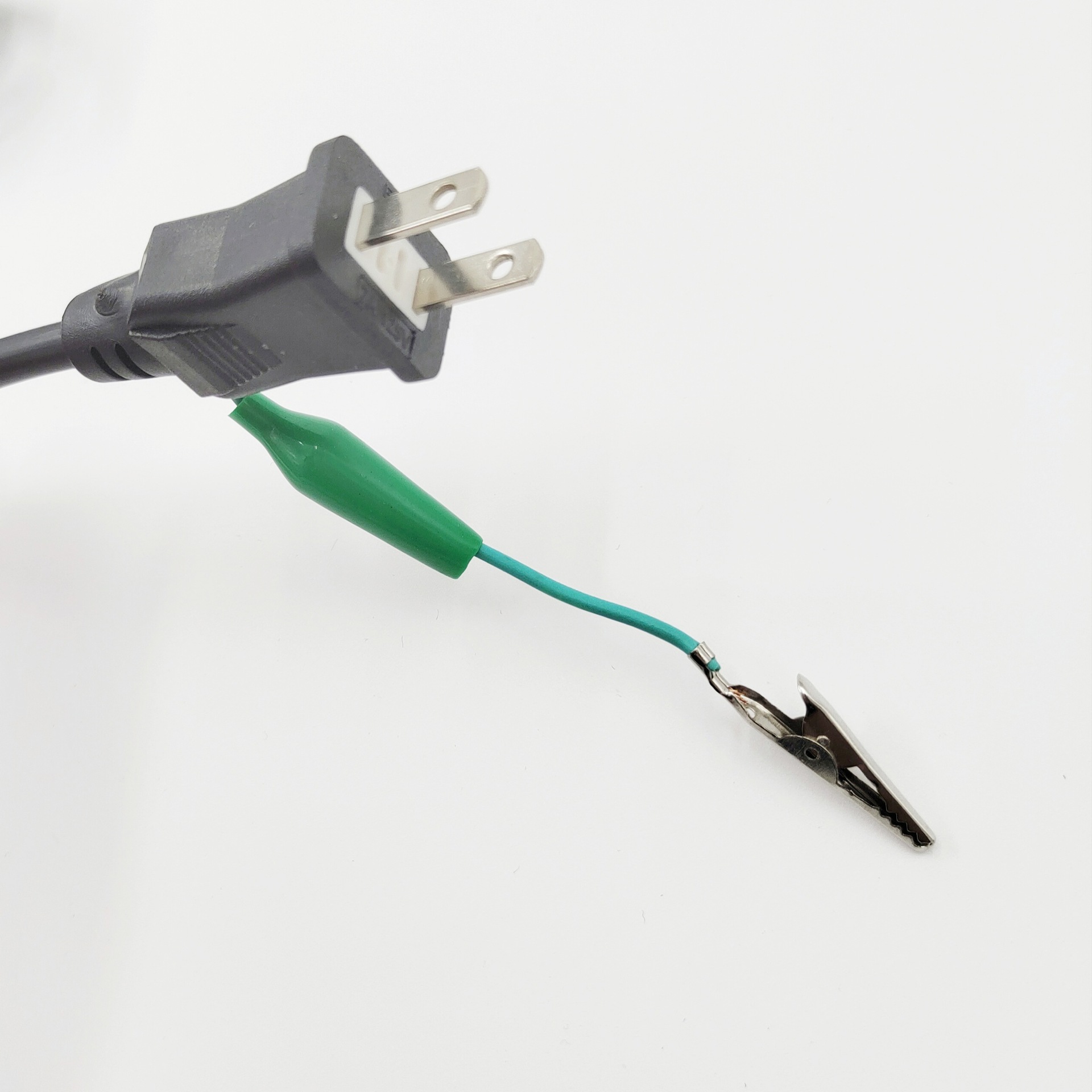 供应日规插头带地线鱼夹美标大功率带地线鱼夹插头线美标日本线