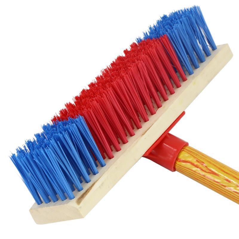 洁星都 木柄彩丝硬毛地刷物业长杆清洁刷瓷砖地板卫生间刷子